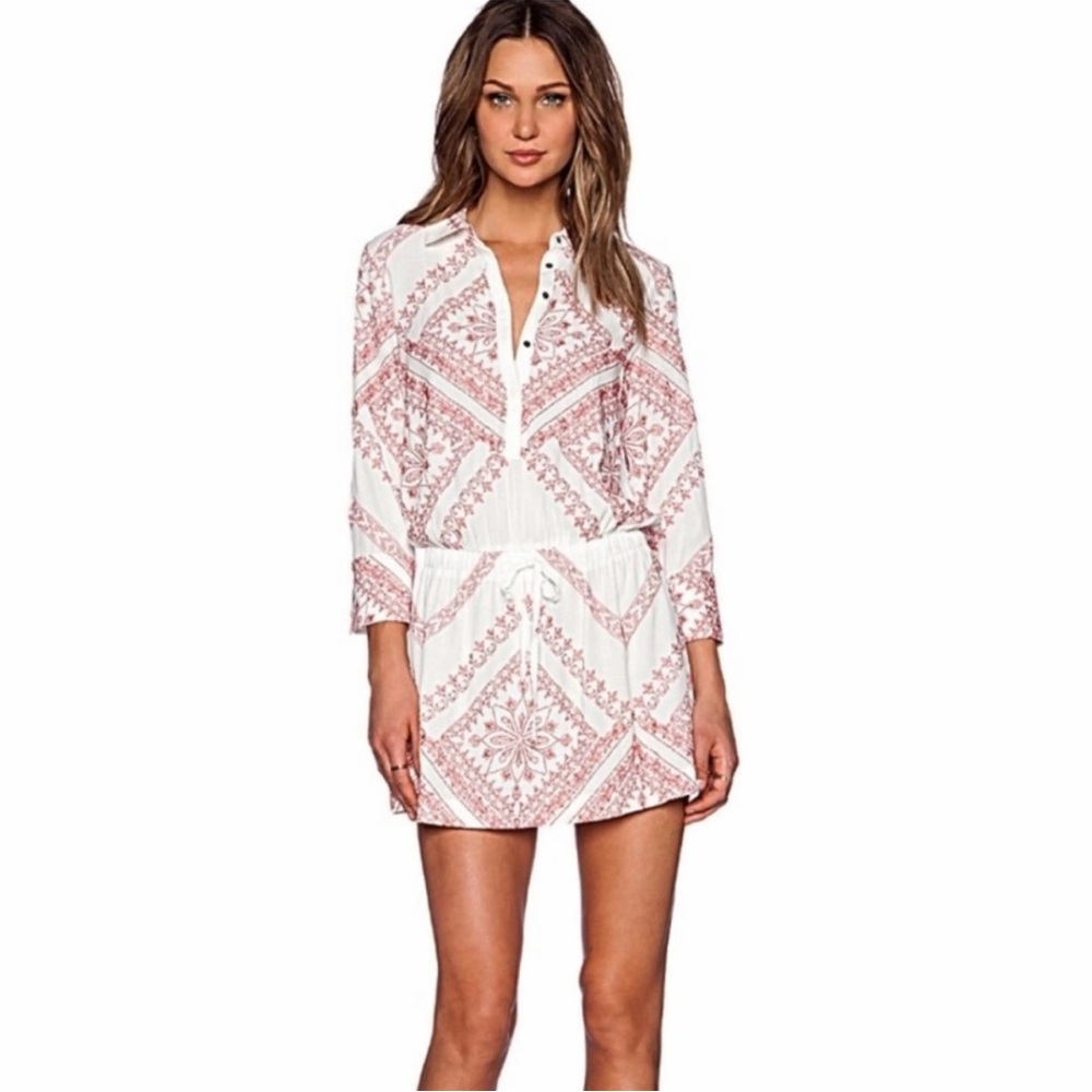 Twelfth Street by Cynthia Vincent Red and White Mini Dress